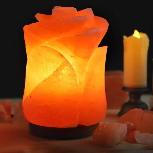 Flower Shape Natural Salt Lamp